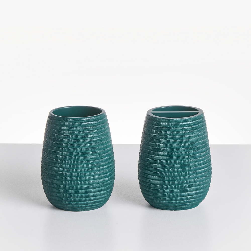 Set di accessori per il bagno verde acqua stile elegante