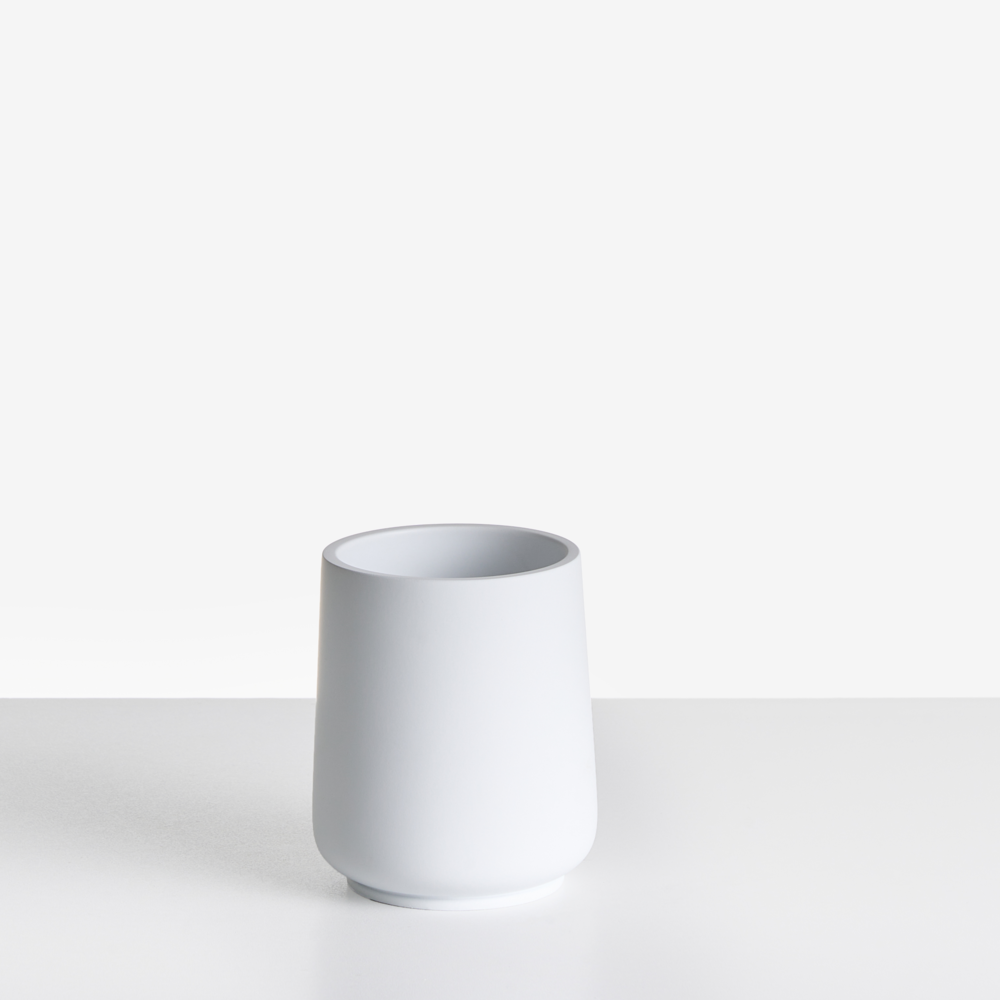 Set di 4 accessori in poliresina bianca per il bagno stile elegante semplice