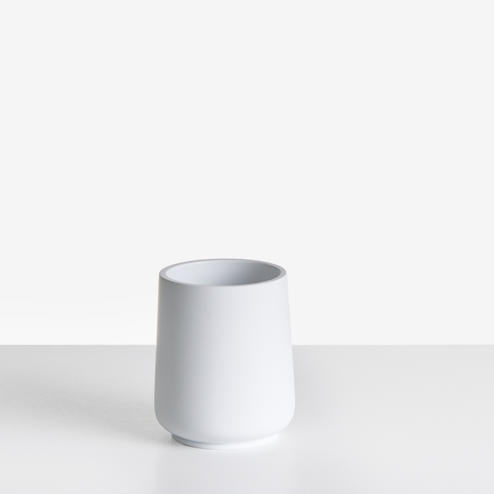 Set di 4 accessori in poliresina bianca per il bagno stile elegante semplice