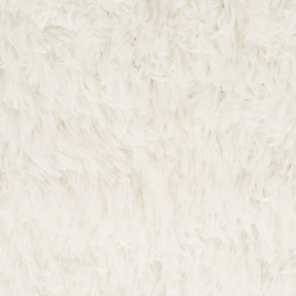 Tappeto Shaggy Tappeto a pelo lungo Solido Poliestere Bianco Rettangolare 80 x 150 cm