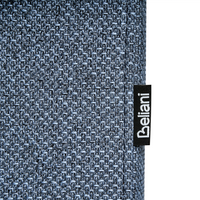 Divano a 3 posti imbottito in tessuto blu scuro legno gambe nere imbottito da salotto