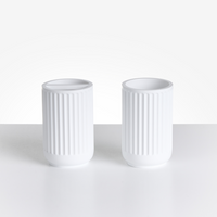 Set di 5 accessori da bagno in poliresina bianca Dispenser per sapone Portaspazzolino Porta spazzolino da bagno