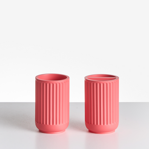 Set di 5 accessori da bagno in poliresina rosso Dispenser per sapone Portaspazzolino Porta spazzolino da bagno