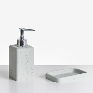 Set di accessori per il bagno marmo bianco stile elegante