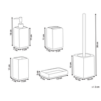 Set di accessori per il bagno marmo nero stile elegante