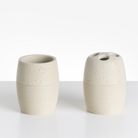 Set di 5 accessori per il bagno Dispenser per portasapone Spazzola da toilette Porta spazzolini Beige chiaro stile elegante