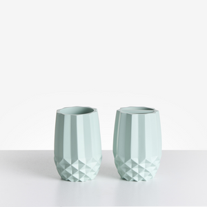 Set di 5 accessori per il bagno Dispenser per portasapone Portaspazzolino Porta spazzolino Verde menta