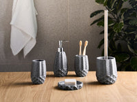 Set di 5 accessori per il bagno Dispenser per portasapone Portaspazzolino Porta spazzolino Verde menta