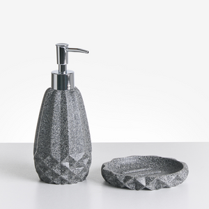 Set di 5 accessori per il bagno Dispenser per portasapone Portaspazzolino Porta spazzolino Verde menta