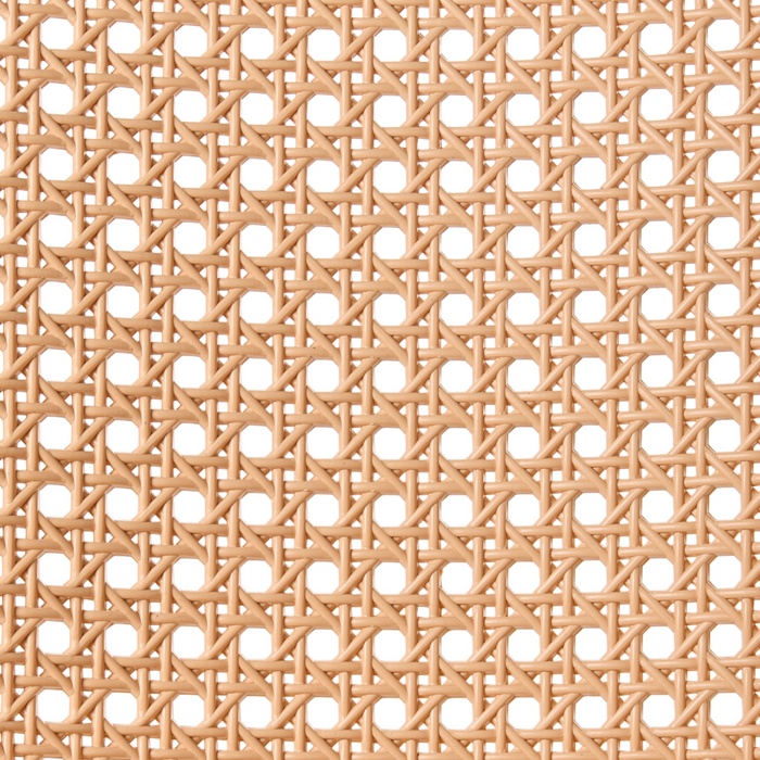 Set di 4 sedie da pranzo impilabili in plastica e senza braccioli, di colore beige e bianco stile moderno