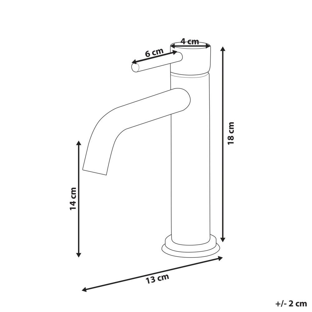 Rubinetto per lavabo in ottone argentato 18 cm cromato monocomando Accessori bagno moderni