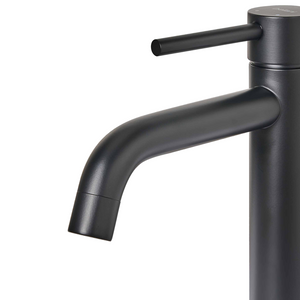 Rubinetto per lavabo in ottone nero 18 cm cromato monocomando Accessori bagno moderni