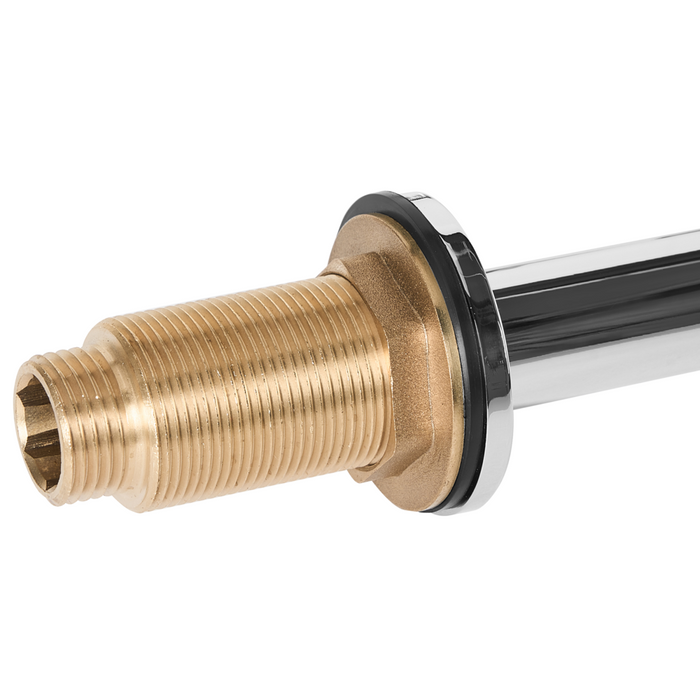 Rubinetto miscelatore per lavabo in ottone argentato a due maniglie con beccuccio curvo Accessori bagno Bagno