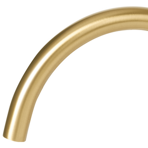 Rubinetto miscelatore per lavabo in ottone oroa due maniglie con beccuccio curvo Accessori bagno Bagno