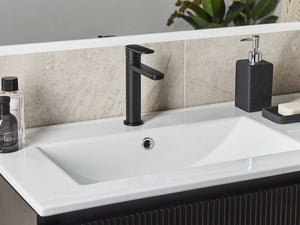 Elegante rubinetto per lavabo in ottone opaco monocomando 18 cm Accessori bagno oro