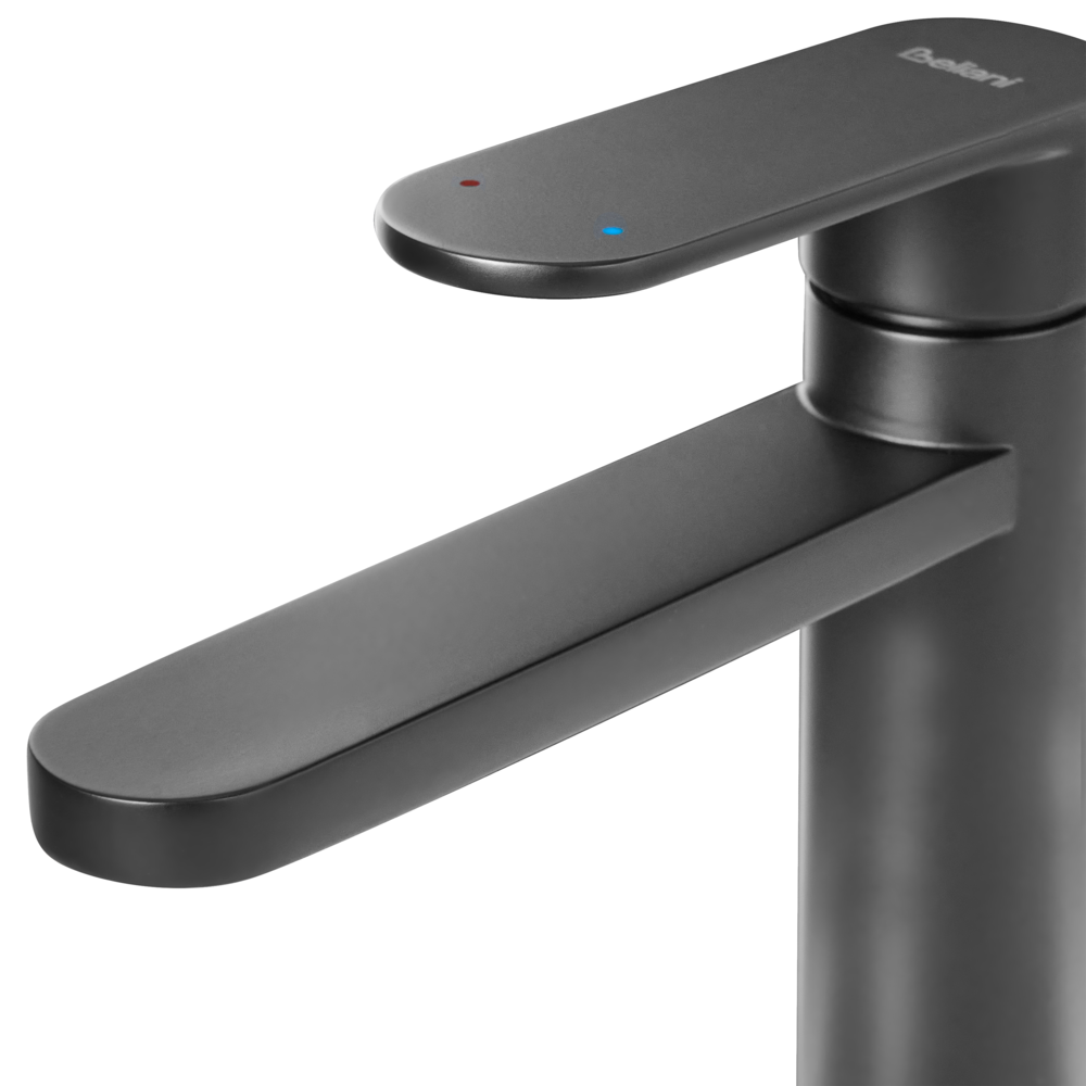 Elegante rubinetto per lavabo in ottone opaco monocomando 18 cm Accessori bagno oro