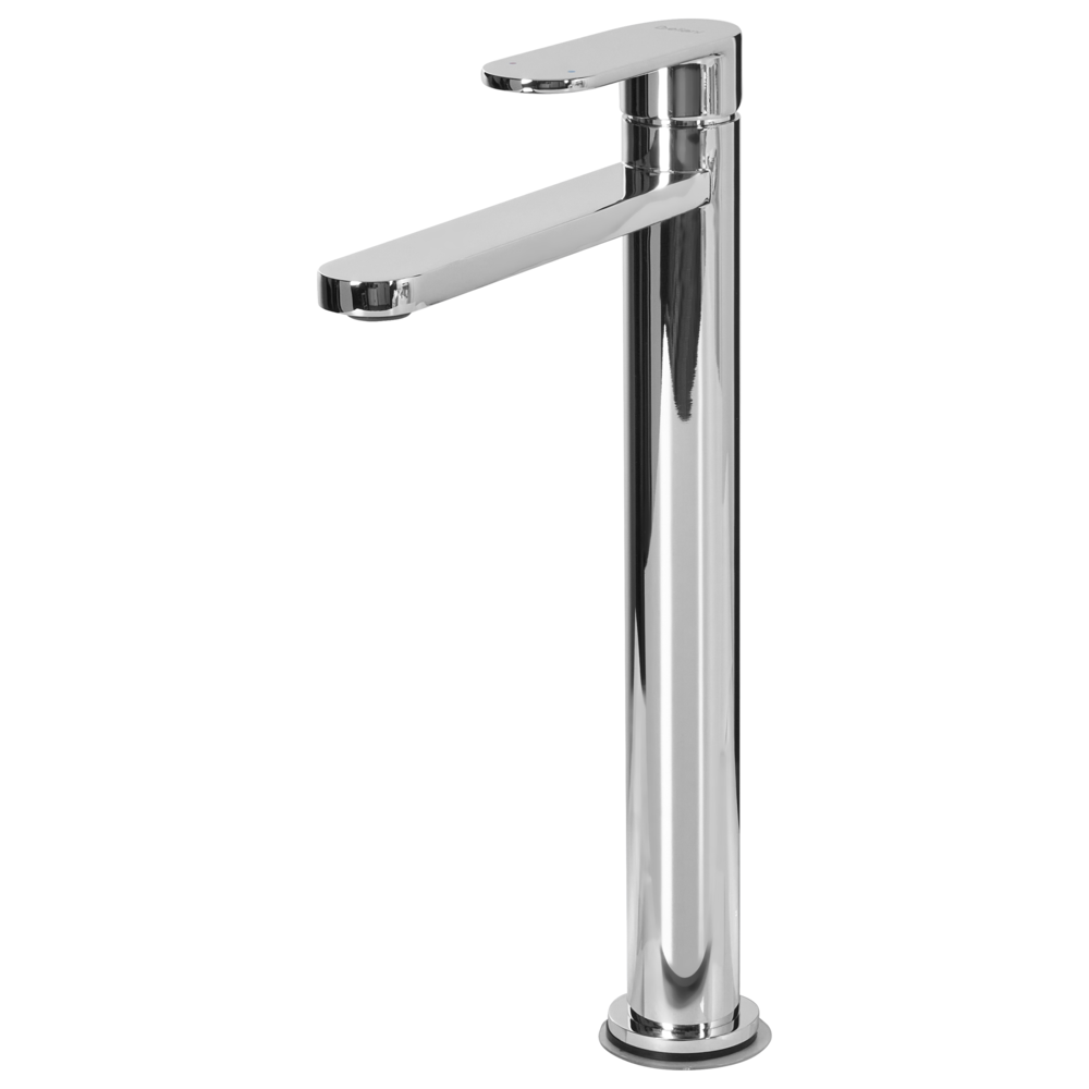 Elegante rubinetto per lavabo in ottone opaco monocomando 30 cm Accessori bagno argento