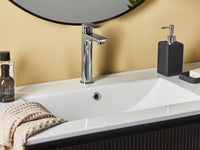 Elegante rubinetto per lavabo in ottone cromato monocomando 21 cm Accessori bagno moderni argento