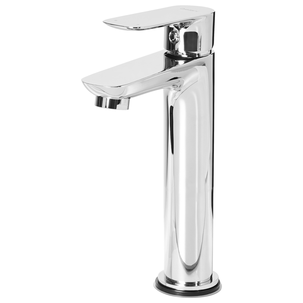 Elegante rubinetto per lavabo in ottone cromato monocomando 21 cm Accessori bagno moderni argento