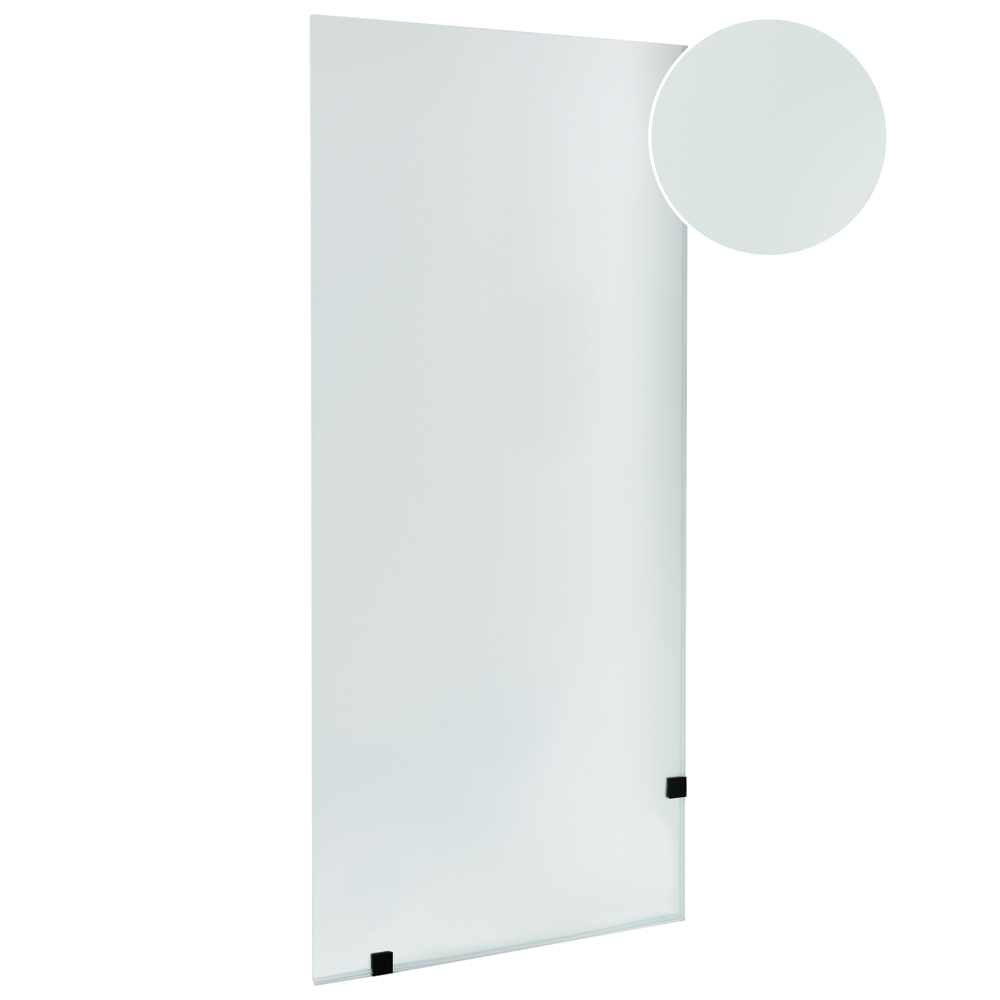 Vetro temperato per doccia in vetro temperato Walk in 90 x 195 cm Nero design elegante