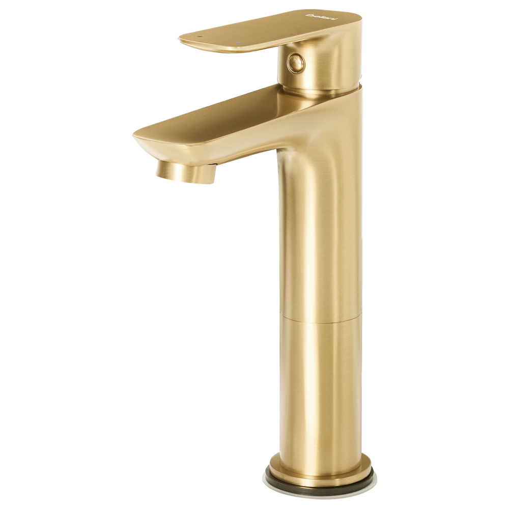 Elegante rubinetto per lavabo in ottone cromato monocomando 21 cm Accessori bagno moderni oro