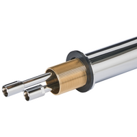 Elegante rubinetto per lavabo in ottone cromato monocomando 28 cm Accessori bagno moderni argento