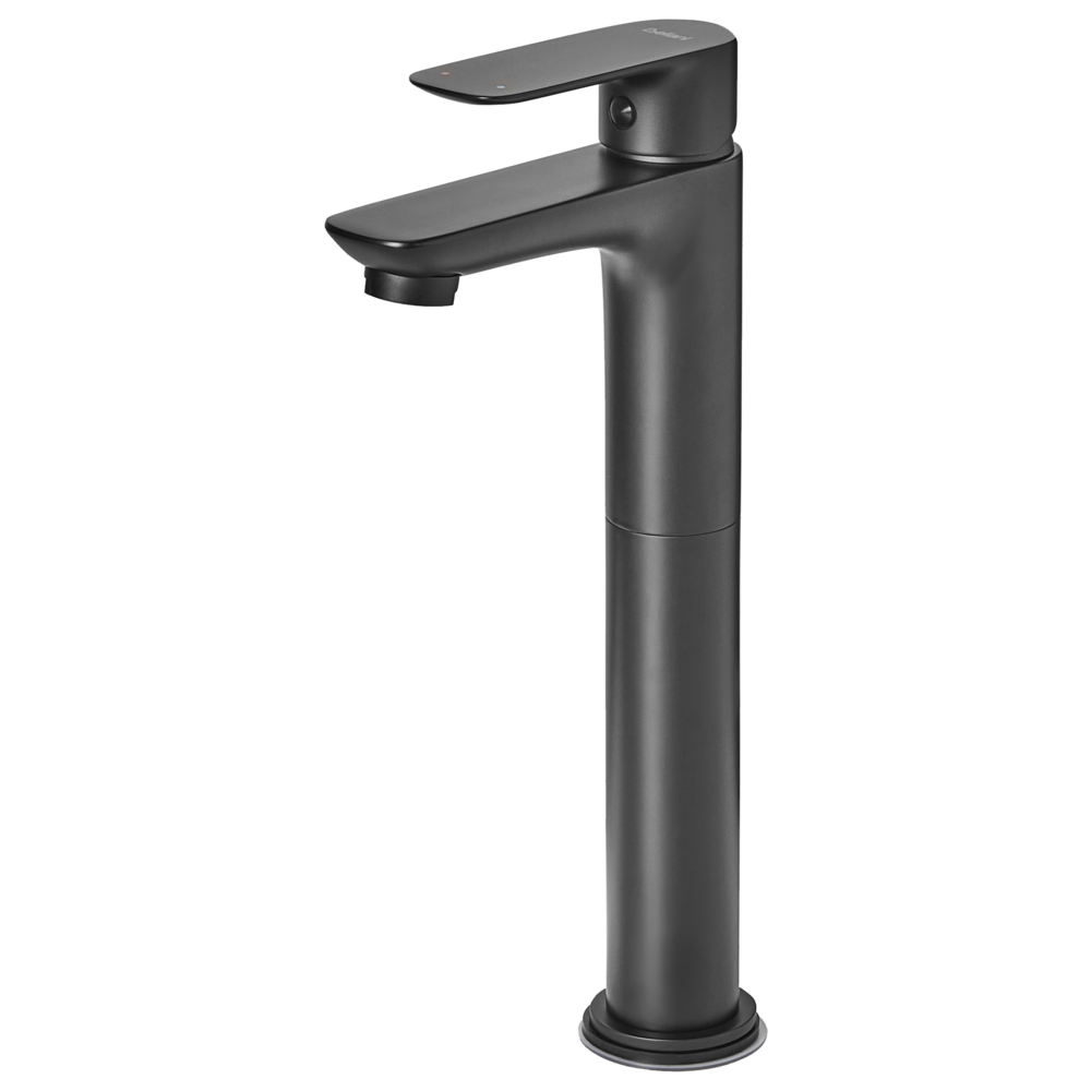 Elegante rubinetto per lavabo in ottone cromato monocomando 21 cm Accessori bagno moderni nero