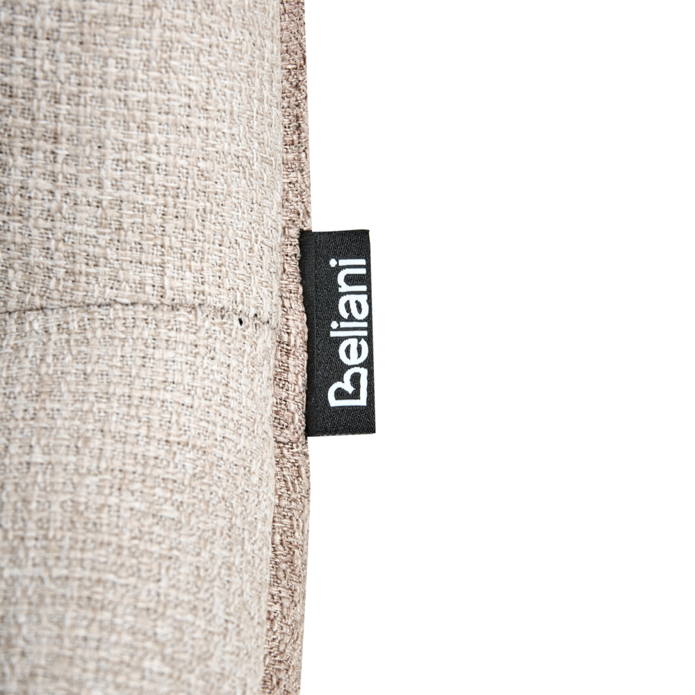 Set di 2 sedie da pranzo senza braccioli Tappezzeria Beige stile scandinavo