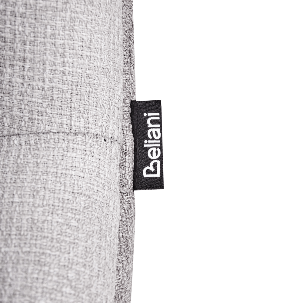 Set di 2 sedie da pranzo senza braccioli Tappezzeria Beige grigio chiaro scandinavo