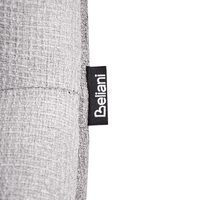 Set di 2 sedie da pranzo senza braccioli Tappezzeria Beige grigio chiaro scandinavo