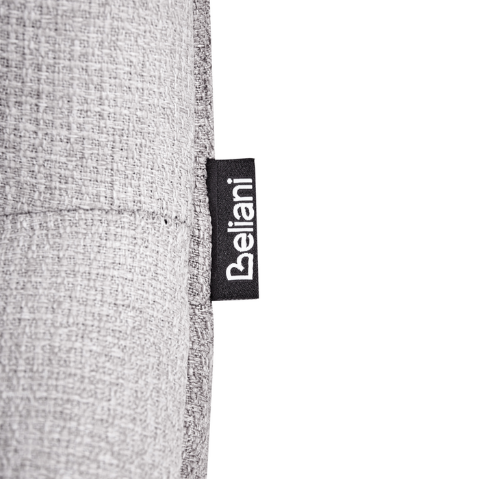 Set di 2 sedie da pranzo senza braccioli Tappezzeria Beige grigio chiaro scandinavo