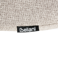 Set di 2 sedie da pranzo senza braccioli Tappezzeria Beige chiaro stile scandinavo