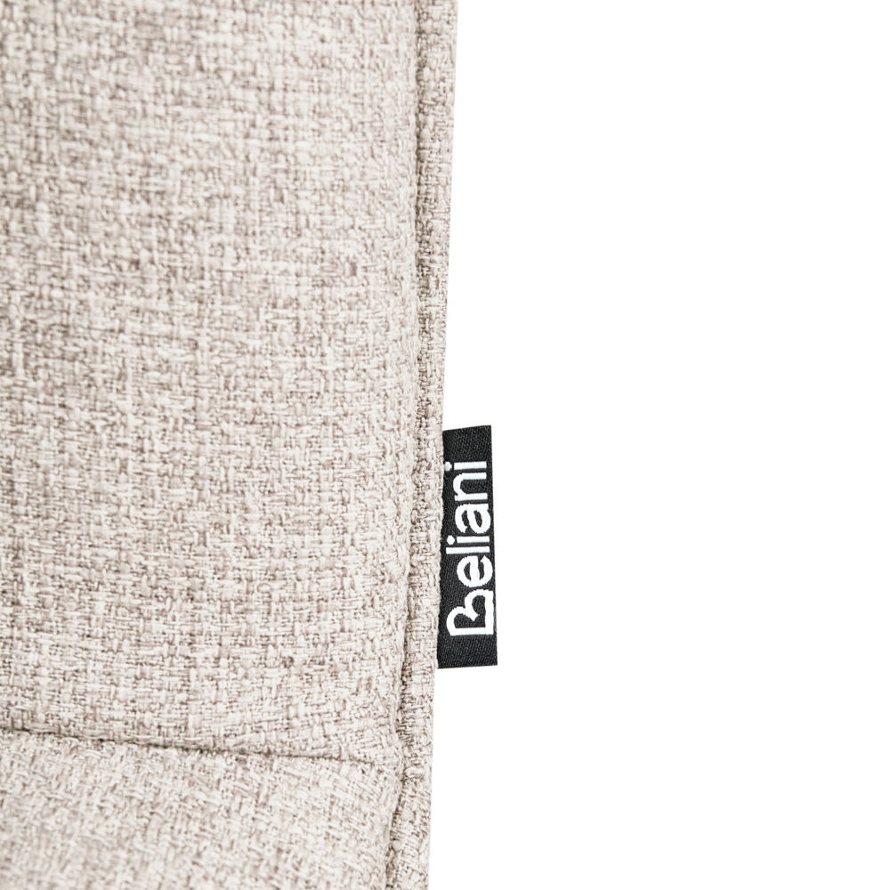 Set di 2 sedie da pranzo senza braccioli facile da pulire Beige chiaro design scandinavo