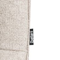 Set di 2 sedie da pranzo senza braccioli facile da pulire Beige chiaro design scandinavo