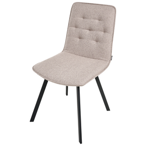 Set di 2 sedie da pranzo senza braccioli facile da pulire marrone chiaro design scandinavo