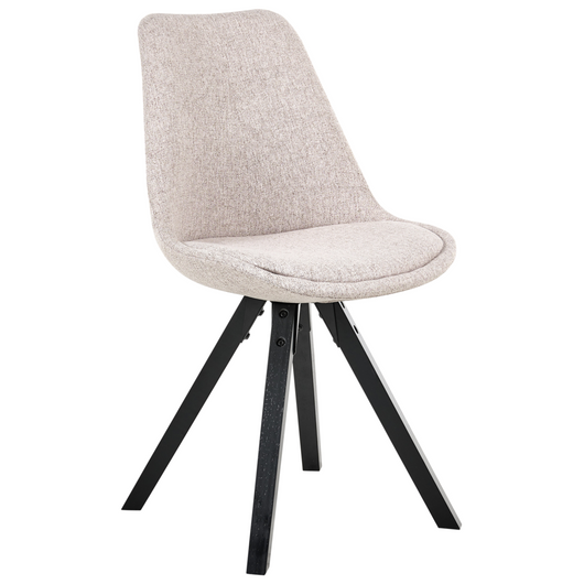 Set di 2 sedie da pranzo marrone chiaro girevoli senza braccioli design scandinavo