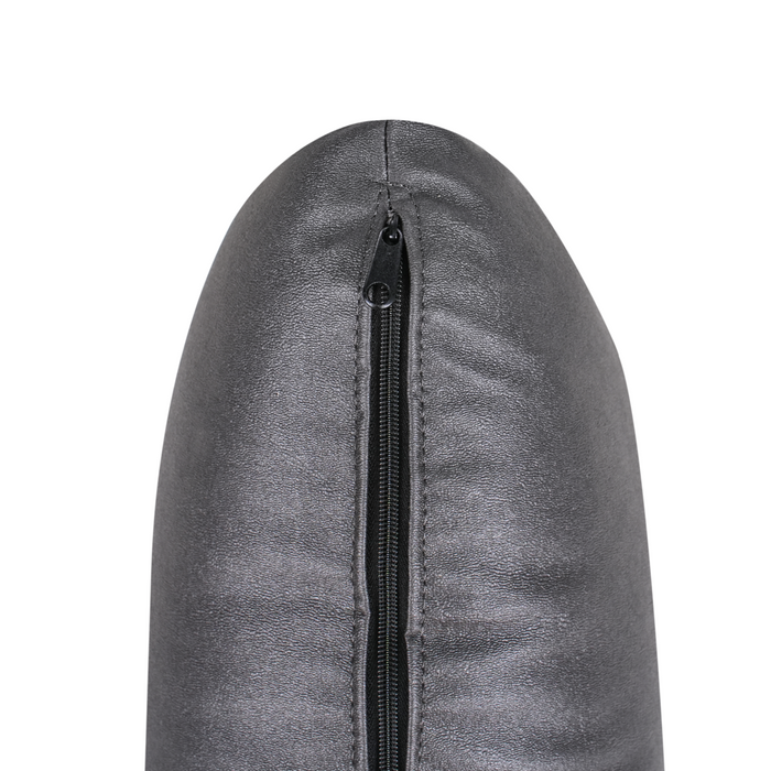 Divano angolare sinistro a 1 posto Modulo in ecopelle Nero Brande stile moderno