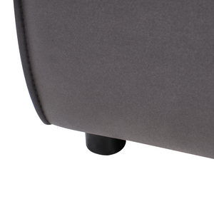 Divano angolare sinistro a 1 posto Modulo in ecopelle Nero Brande stile moderno