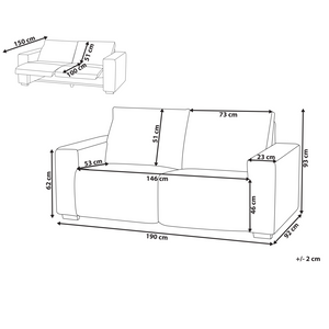 Divano elettrico reclinabile Poliestere blu imbottito divano a 2 posti Design moderno Funzione relax