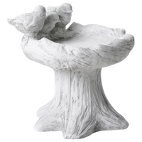 Fontana per uccelli MGO per giardino Accento decorativo all'aperto grigio