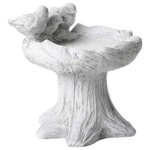 Fontana per uccelli MGO per giardino Accento decorativo all'aperto grigio