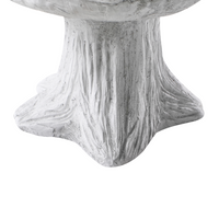 Fontana per uccelli MGO per giardino Accento decorativo all'aperto grigio