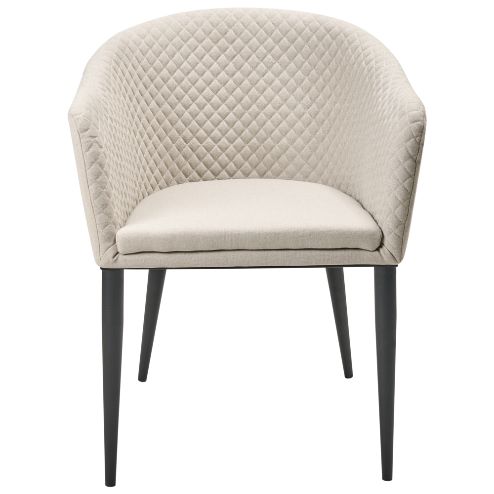 Set di 2 poltrone da giardino Beige Rivestimento in tessuto Gambe d'acciaio Arredamento da interno per esterni Resistente alle intemperie