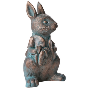 Statuetta decorativa MgO coniglio marrone Decorazione per interni esterni Soggiorno