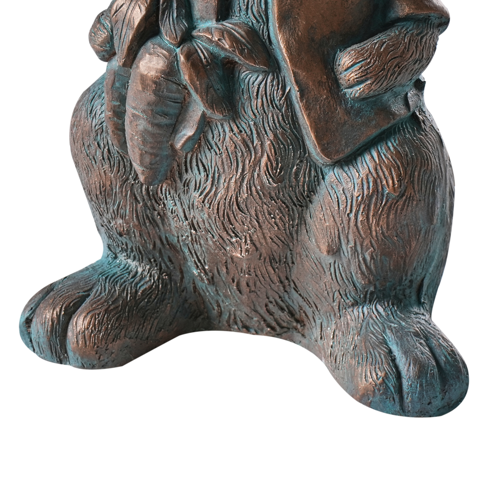 Statuetta decorativa MgO coniglio marrone Decorazione per interni esterni Soggiorno