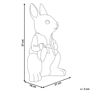 Statuetta decorativa MgO coniglio marrone Decorazione per interni esterni Soggiorno