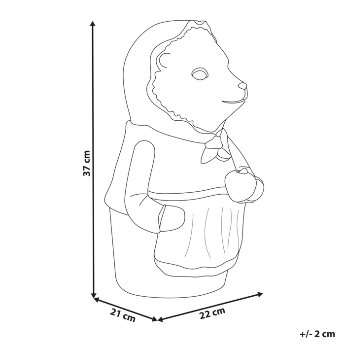 Statuetta decorativa in MgO Riccio Decorazione da giardino Marrone Decorazione per interni esterni Soggiorno