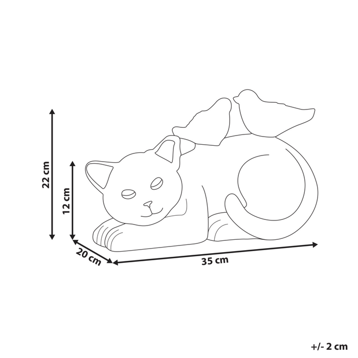 Statuetta decorativa Bianco MgO 40 cm Cigno Decorazione per interni ed esterni Soggiorno