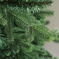 Albero di Natale Artificiale 150 cm Realistico con 994 Rami e Base in Resina, Verde