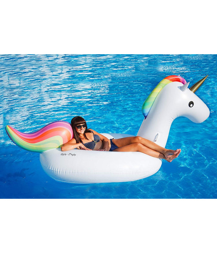 Unicorno Fashion Luxury Cavalcabile Gigante 135 X 90 Cm Cavallo Arcobaleno         